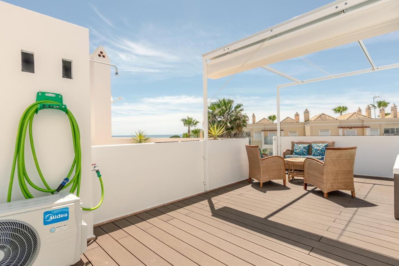 Seascape Villa Private Pool & Rooftop Jacuzzi With Sea View Near Manta Rota Beach Vila Nova de Cacela Exterior foto